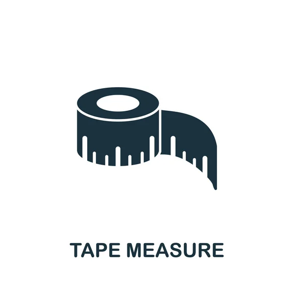 Tape Measure Icoon Eenvoudige Illustratie Uit Collectie Naaimachines Creative Tape — Stockvector
