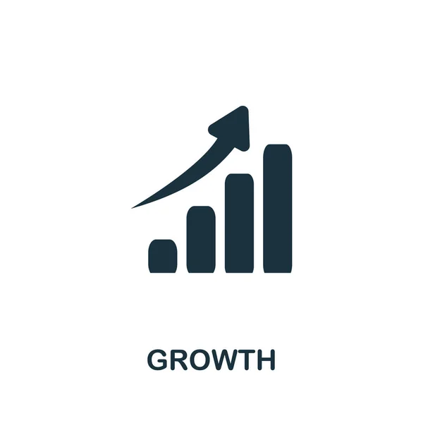 Ikona Wzrostu Prosta Ilustracja Kolekcji Startupów Ikona Creative Growth Projektowania — Wektor stockowy