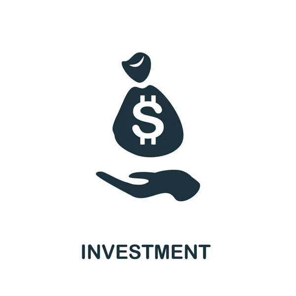 Icône Investissement Illustration Simple Collection Start Icône Investissement Créatif Pour — Image vectorielle