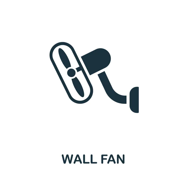 Icona Del Ventilatore Del Muro Semplice Illustrazione Dalla Collezione Apparecchiature — Vettoriale Stock