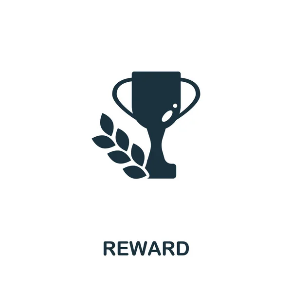 Иконка Вознаграждения Коллекции Видеоигр Простая Строка Reward Значок Шаблонов Веб — стоковый вектор