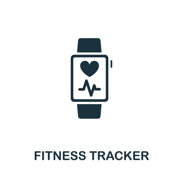 Fitness Tracker Icon Simple Illustration Wireless Devices Collection Creative Fitness — Stock Vector