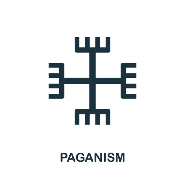 Paganism icon. Simple element from religion collection. Creative Paganism icon for web design, templates, infographics and more — Stock Vector