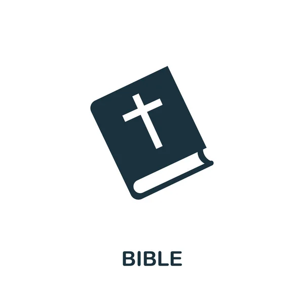 İncil ikonu. Din koleksiyonundan basit bir unsur. Web tasarımı, şablonlar, bilgi grafikleri ve daha fazlası için yaratıcı İncil simgesi — Stok Vektör