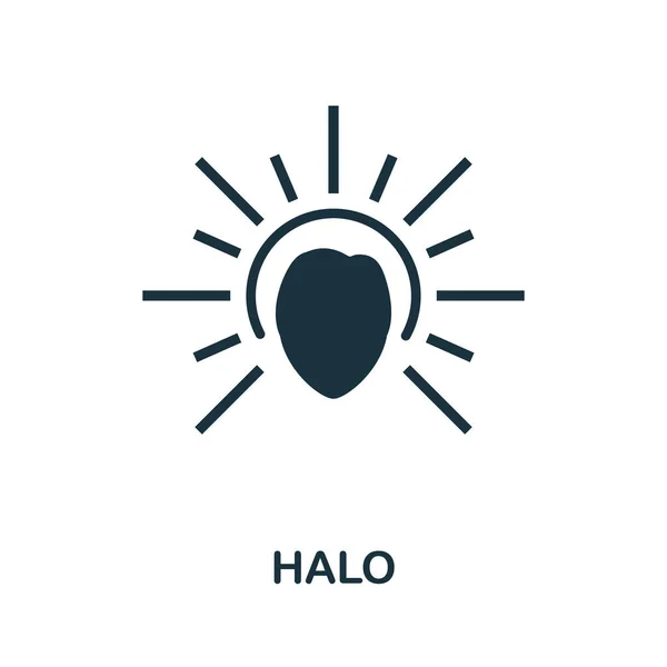 Ref. Halo. Простой элемент из коллекции религий. Иконка Creative Halo для веб-дизайна, искушений, инфографики и т.д. — стоковый вектор