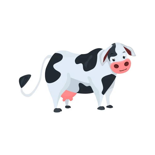 Icône plate vache. Élément vectoriel coloré de la collection des animaux. Icône de vache créative pour la conception web, les modèles et l'infographie. — Image vectorielle