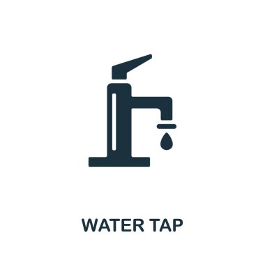 Water Tap icon. Monochrome simple element from housekeeping collection. Creative Water Tap icon for web design, templates, infographics and more