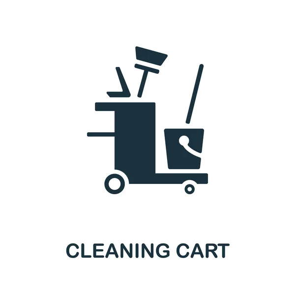 Cleaning Cart icon. Monochrome simple element from housekeeping collection. Creative Cleaning Cart icon for web design, templates, infographics and more