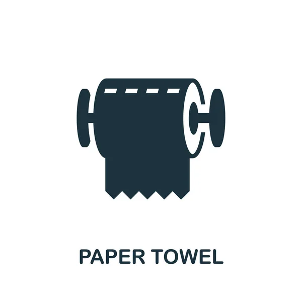 Paper Towel icon. Monochrome simple element from housekeeping collection. Creative Paper Towel icon for web design, templates, infographics and more — ストックベクタ