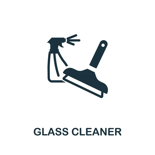 Glass Cleaner icon. Monochrome simple element from housekeeping collection. Creative Glass Cleaner icon for web design, templates, infographics and more — ストックベクタ