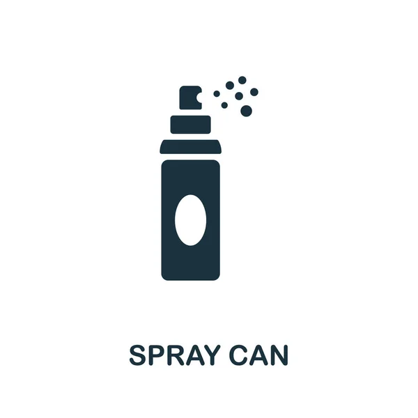 Spray Can icono. Monocromo elemento simple de la colección de envases. Icono de Creative Spray Can para diseño web, plantillas, infografías y más — Vector de stock