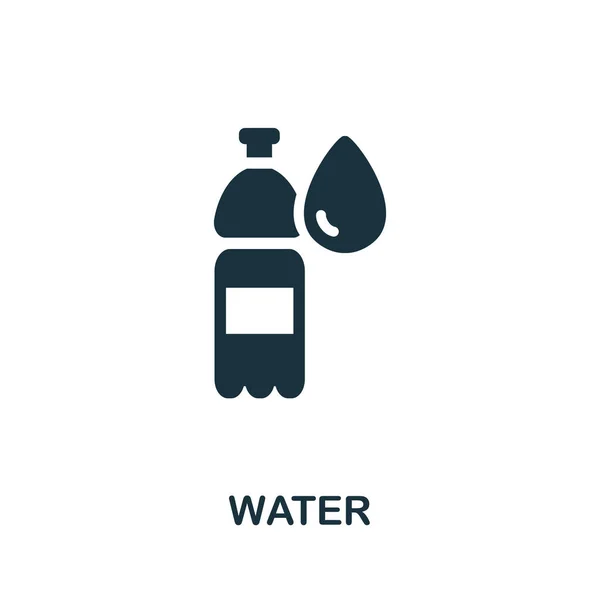 Víz ikon. Egyszerű elem az italgyűjtésből. Creative Water ikon web design, sablonok, infografikák és így tovább — Stock Vector