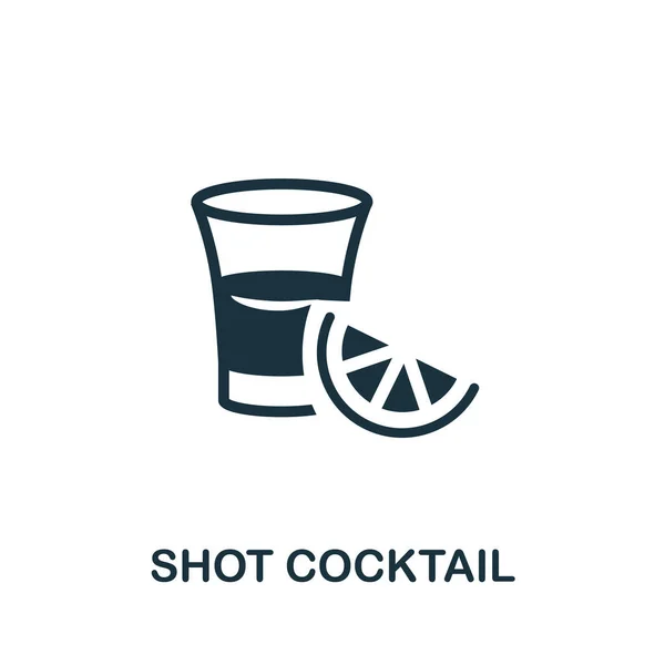 Ícone do Cocktail. Elemento simples da coleção de bebidas. Ícone de coquetel de tiro criativo para web design, modelos, infográficos e muito mais —  Vetores de Stock