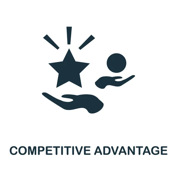 Wettbewerbsvorteil. Einfaches Element aus der Management-Sammlung. Creative Competitive Advantage Icon für Webdesign, Vorlagen, Infografiken und mehr — Stockvektor