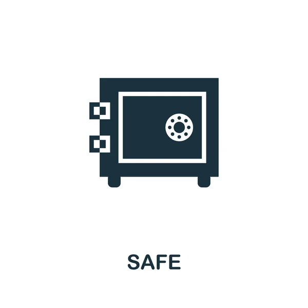 Sicheres Symbol. Einfaches Element aus der Schmuckkollektion. Creative Safe Icon für Webdesign, Vorlagen, Infografiken und mehr — Stockvektor