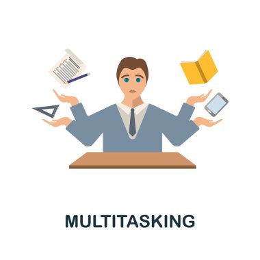 Düz simge öğreniliyor. Makine öğrenme koleksiyonundan renkli bir işaret. Web tasarımı, bilgi grafikleri ve daha fazlası için yaratıcı öğrenme simgesi çizimi