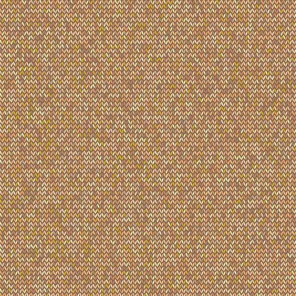 Patrón de punto. Amarillo, color marrón. Estilo retro. Diseño de suéter. Ilustración vectorial — Archivo Imágenes Vectoriales
