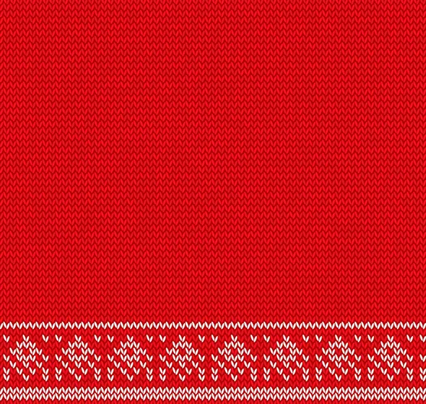 Winterurlaub Strickmuster. Nordic Sweater Design. Platz für Text. Vektorillustration — Stockvektor