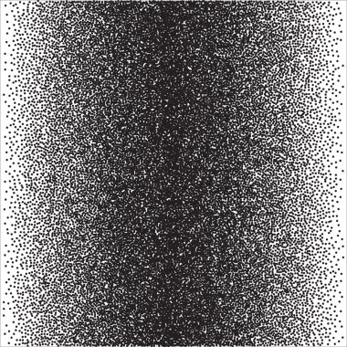 Siyah Noktalı Soyut Halftone Arka Plan. Tasarım için Gravür Desen. Vektör Nokta çalışması Çizimi.