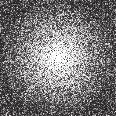 Siyah Nokta. Soyut Radyal Gradyan Dikişsiz Arka Plan. Tasarım için Dotwork Gravür Desen Arka Plan. Vektör İllüstrasyonu.