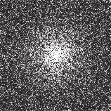 Siyah Nokta. Soyut Radyal Gradyan Dikişsiz Arka Plan. Tasarım için Dotwork Gravür Desen Arka Plan. Vektör İllüstrasyonu.