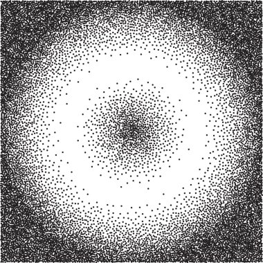 Siyah Noktalı Soyut Radyal Gradyan. Sorunsuz arka plan. Tasarım için Dotwork Gravür Desen Arka Plan. Vektör İllüstrasyonu.