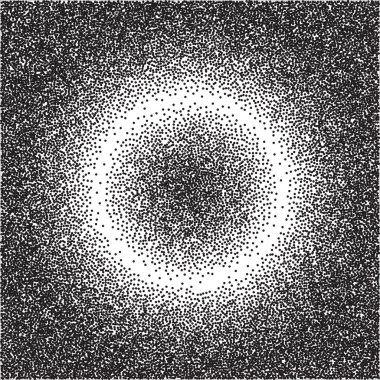 Siyah Noktalı Soyut Radyal Gradyan. Sorunsuz arka plan. Tasarım için Dotwork Gravür Desen Arka Plan. Vektör İllüstrasyonu.