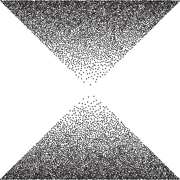 Résumé Triangular Gradient Seamless Background with Black Dots. Dotwork gravure motif arrière-plan pour votre conception. Illustration vectorielle . — Image vectorielle