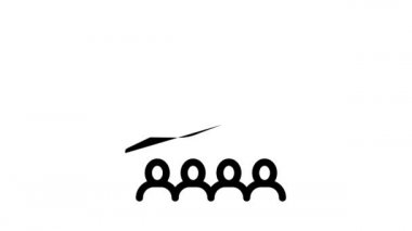 Küresel İş Finans Stratejisi Simgesi Canlandırması