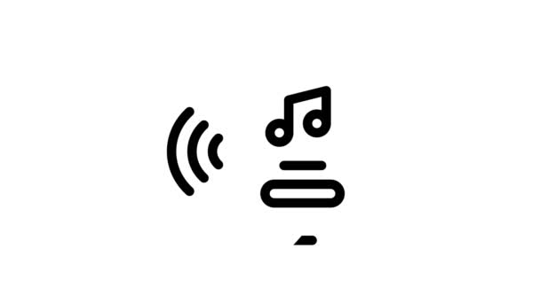 AsMr. Sound Phenomenon Icon Animation — 图库视频影像