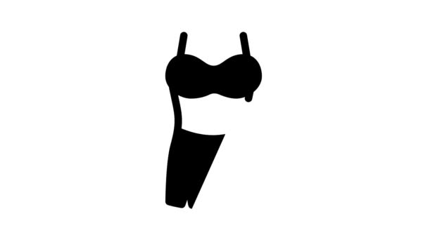 内衣Bras Panties Icon动画 — 图库视频影像