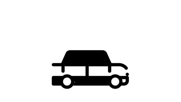 Animace ikon krádeže auta — Stock video
