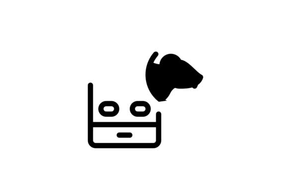 Ratte schützt Icon Animation — Stockvideo