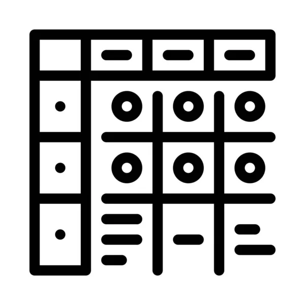 Apgar score de nouveau-né icône noire illustration vectorielle — Image vectorielle