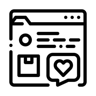 Web sitesi siyah simge vektör illüstrasyonunu gözden geçir