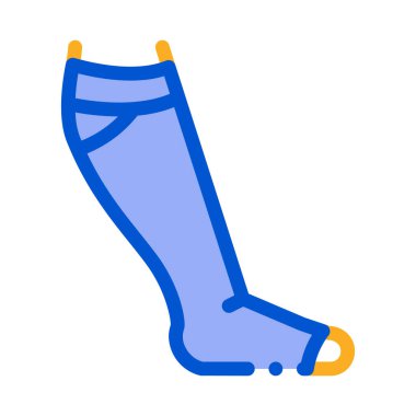 bandaj varisli tedavi renk vektör illüstrasyonu