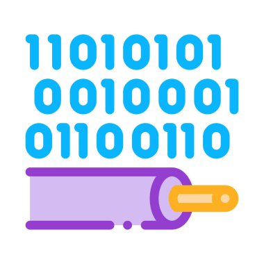 veri transferi kablo rengi vektör çizimi