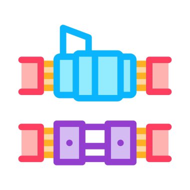 bağlı optik fiber renk vektör illüstrasyonuName