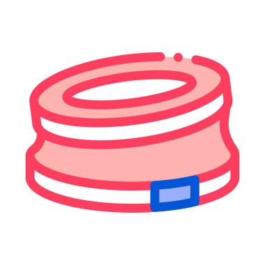 tümsek karting renk renk vektör illüstrasyonunu durdur