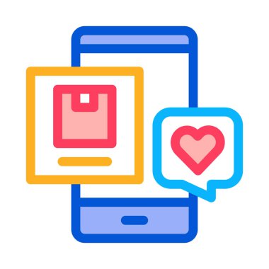 telefon uygulaması dijital marka dokunuş noktaları renk ikonu çizimi