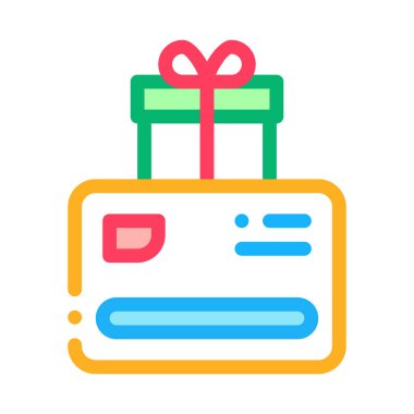 istemci renk vektör illüstrasyonu için indirim kartı hediyesi