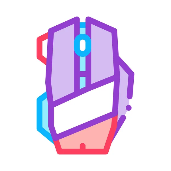 Illustrazione vettoriale dell'icona a colori del dispositivo del mouse — Vettoriale Stock