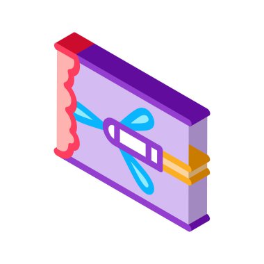 püskürtücü temizleme izometrik ikon vektör çizimi