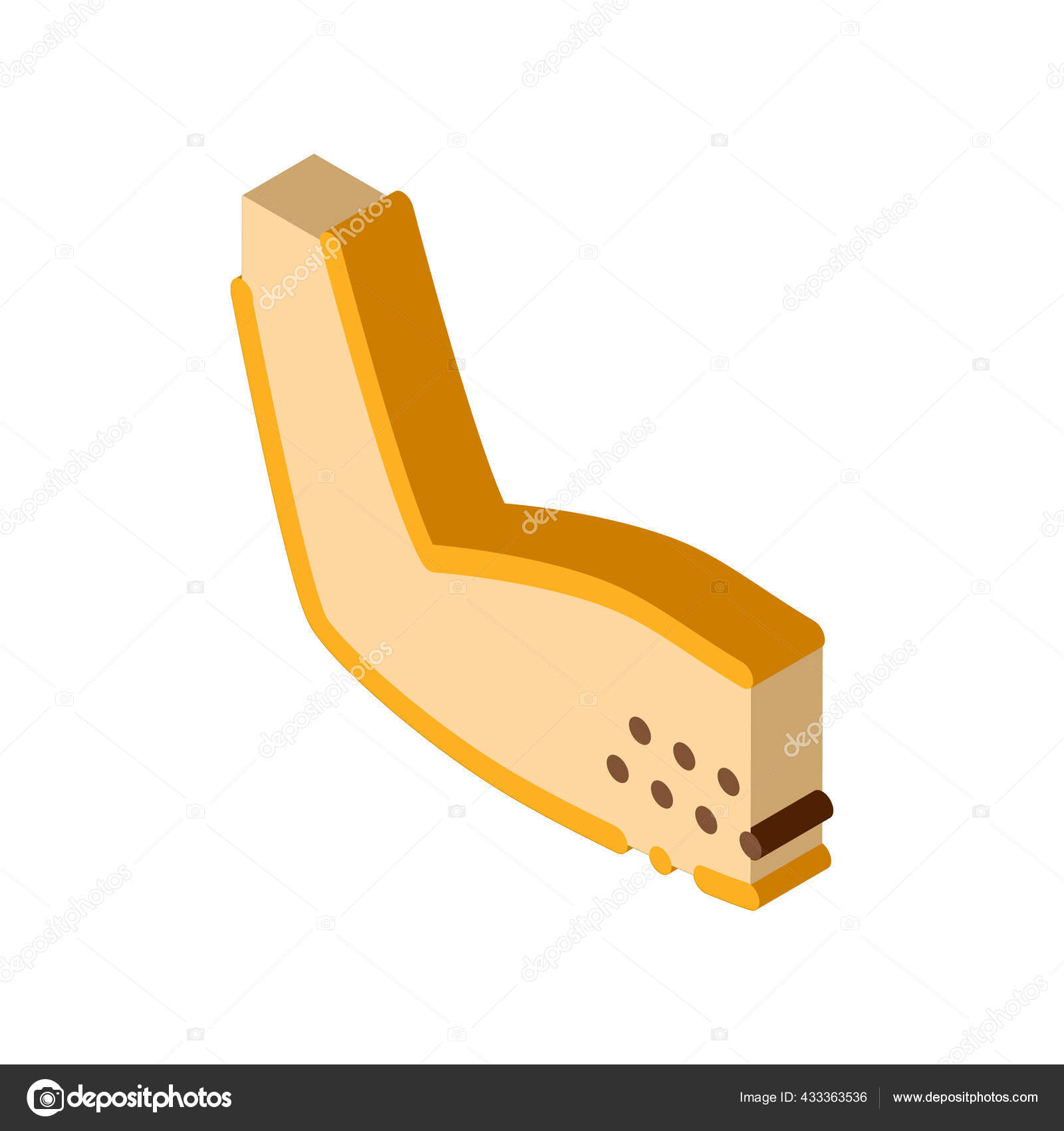 Hairy armpits isometric icon vector illustration color Stock