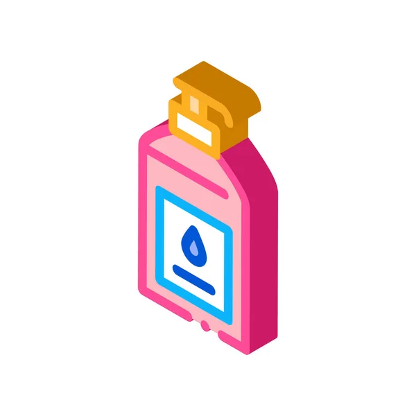 액체 비누 isometric icon vector illustration — 스톡 벡터