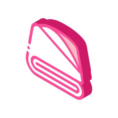 bebek banyosu izometrik ikon vektör çizimi