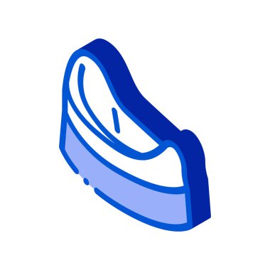 Çocuklar lazımlık izometrik ikon vektör çizim rengi