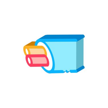 elektrik kabloları olan kablolar izometrik ikon vektör çizimi