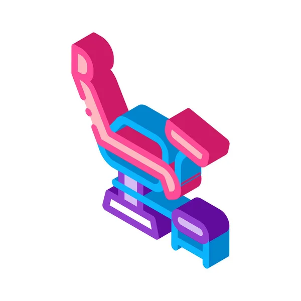 제네릭 의자 isometric icon vector illustration color — 스톡 벡터