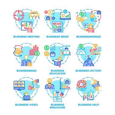 İş Ayarları Simgesi Vektör Renk Resimleri